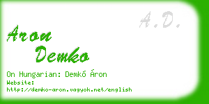 aron demko business card